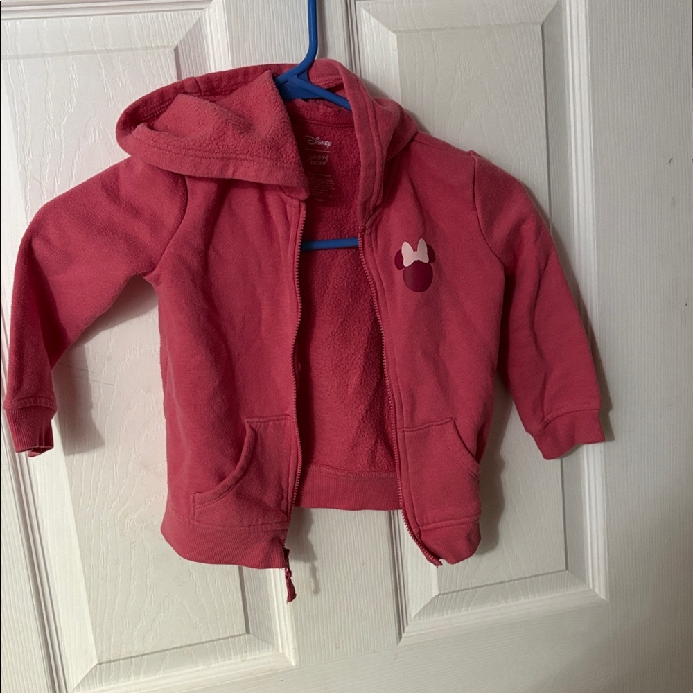 Disney 2T Pink Toddler Minnie Mouse Hoodie